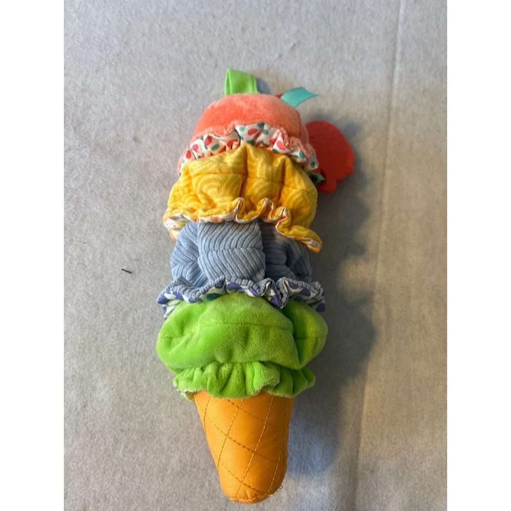 Melissa & Doug Ice Cream Cone Soft Stacker Baby Toy Multicolor Excellent Teether